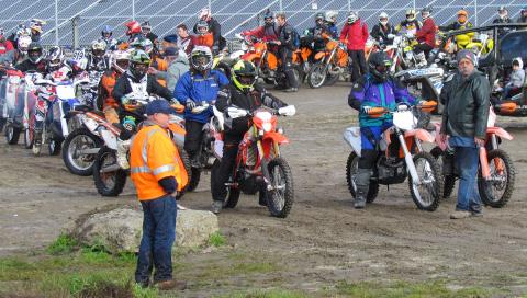 Front left, Bob Graziano and front right, Jim Odekirk, get ready to start the next group of riders at the 38th annual Soboba Trail Ride Front left, Bob Graziano and front right, Jim Odekirk, get ready to start the next group of riders at the 38th annual Soboba Trail Ride