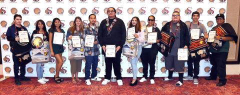 Recent high school graduates recognized at the event included, from left, Louie Rivera, Jade Lisa Morillo, Raquel Romero, Italia Manzanilla, Anthony Vallez, Temet Etu Rodriguez, Celena Pimentel, Sherrina Herrera, Ataax Arviso, Ryder Lindsey and Canyon Lindsey Recent high school graduates recognized at the event included, from left, Louie Rivera, Jade Lisa Morillo, Raquel Romero, Italia Manzanilla, Anthony Vallez, Temet Etu Rodriguez, Celena Pimentel, Sherrina Herrera, Ataax Arviso, Ryder Lindsey and Canyon Lindsey