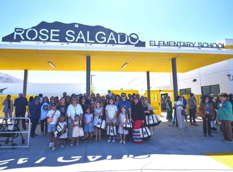 Members of the Salgado family gather for a photo in front of the newest and largest elementary school in the San Jacinto Unified School District. Photo courtesy of StylePhotography by Alex Tapia Members of the Salgado family gather for a photo in front of the newest and largest elementary school in the San Jacinto Unified School District. Photo courtesy of StylePhotography by Alex Tapia