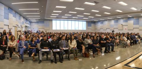 It is a full house at the Rose Salgado Elementary School’s multipurpose room as staff, family, friends, community leaders and dignitaries participate in the ribbon cutting. Photo courtesy of StylePhotography by Alex Tapia It is a full house at the Rose Salgado Elementary School’s multipurpose room as staff, family, friends, community leaders and dignitaries participate in the ribbon cutting. Photo courtesy of StylePhotography by Alex Tapia