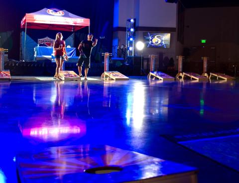 Players will compete on Wednesdays at SCR’s Cabaret Lounge to win cash prizes at the Soboba Cornhole Summer Series, starting July 12 Players will compete on Wednesdays at SCR’s Cabaret Lounge to win cash prizes at the Soboba Cornhole Summer Series, starting July 12