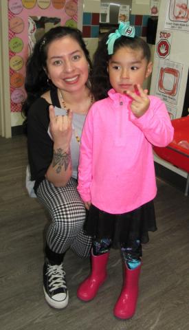 Preschool teacher Julissa Garcia shares a throwback to the 80s with her student Selnek-is Wikil Ortega Preschool teacher Julissa Garcia shares a throwback to the 80s with her student Selnek-is Wikil Ortega