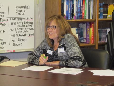 Malea Ortolff, from EMWD, was one of the community members that helped Noli Indian School students during a recent Interview Skills Day at the Soboba Reservation school site Malea Ortolff, from EMWD, was one of the community members that helped Noli Indian School students during a recent Interview Skills Day at the Soboba Reservation school site