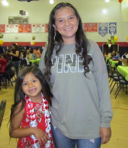 Tanya Rivera, 15, was the first in her family to attend and graduate from the Soboba Tribal Preschool in 2008. Her six-year-old sister Selena was the seventh when she completed kindergarten on June 13 Tanya Rivera, 15, was the first in her family to attend and graduate from the Soboba Tribal Preschool in 2008. Her six-year-old sister Selena was the seventh when she completed kindergarten on June 13