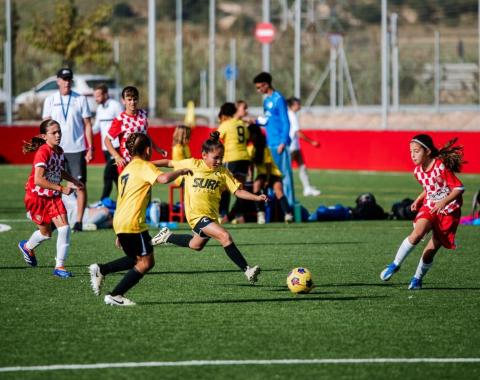 Natalie Murillo gives her all during a match at the 2024 Surf Cup International in Salou, Spain Natalie Murillo gives her all during a match at the 2024 Surf Cup International in Salou, Spain