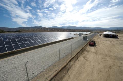 Courtesy of Rodrigo Pena: A solar field at Soboba Band of Luiseño Indians’ Reservation was its first solar project