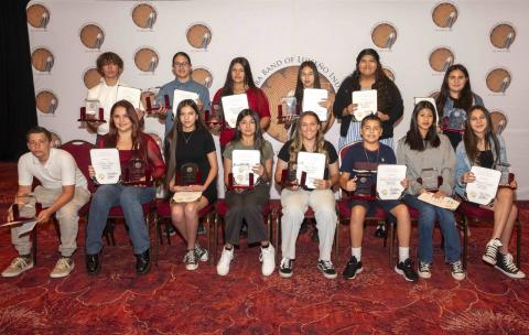 Soboba students who earned Gold Superior Achievement with a GPA of 3.5-3.9 were honored at a ceremony held at the Soboba Casino Resort Event Center Soboba students who earned Gold Superior Achievement with a GPA of 3.5-3.9 were honored at a ceremony held at the Soboba Casino Resort Event Center