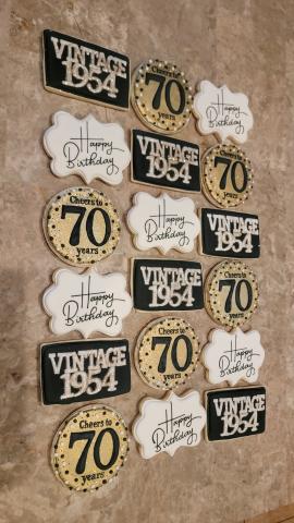 Decorated custom sugar cookies are a specialty at Sugar Rush Decorated custom sugar cookies are a specialty at Sugar Rush