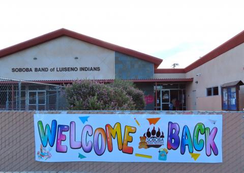 Children were welcomed to their first day of school on Aug. 4 at the Soboba Tribal Preschool