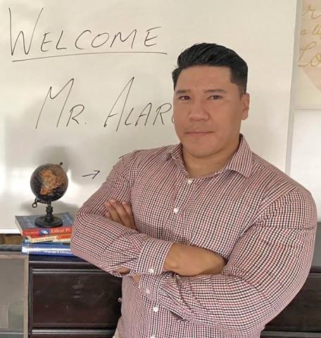 Teacher Daniel Alarcon started the new school year at Noli Indian School on the Soboba Band of Luiseño Indians’ Reservation Teacher Daniel Alarcon started the new school year at Noli Indian School on the Soboba Band of Luiseño Indians’ Reservation