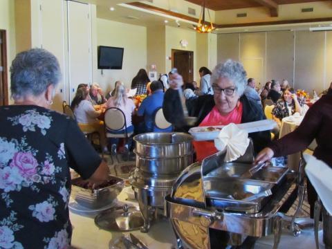 About 70 guests gathered at the Soboba Springs Golf Course for the annual Soboba Elders Thanksgiving Luncheon on Nov. 13 About 70 guests gathered at the Soboba Springs Golf Course for the annual Soboba Elders Thanksgiving Luncheon on Nov. 13
