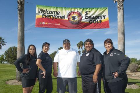 Soboba Foundation members at last year’s charity golf tournament. From left, Geneva Mojado, Sally Ortiz, Isaiah Vivanco, Patrick Placencia and Dondi Silvas Soboba Foundation members at last year’s charity golf tournament. From left, Geneva Mojado, Sally Ortiz, Isaiah Vivanco, Patrick Placencia and Dondi Silvas