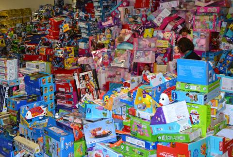 Thousands of toys collected during the Soboba Gives Back! Toy Drive in 2017 are stored for safe keeping before being distributed to deserving nonprofits and community organizations