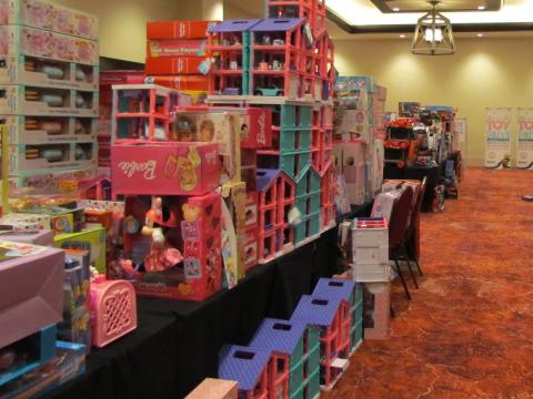 The Soboba Casino Resort Event Center meeting room was used to temporarily store more than 5,300 toys collected during this year’s Soboba Gives Back! Toy Drive The Soboba Casino Resort Event Center meeting room was used to temporarily store more than 5,300 toys collected during this year’s Soboba Gives Back! Toy Drive