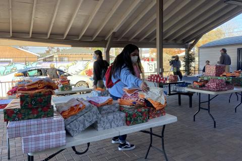 Toys collected at the Soboba Gives Back! Toy Drive were among the holiday giveaways at My City Youth Center’s Christmas event on Dec. 17 in Hemet Toys collected at the Soboba Gives Back! Toy Drive were among the holiday giveaways at My City Youth Center’s Christmas event on Dec. 17 in Hemet