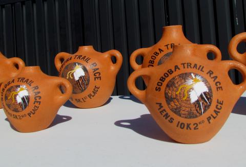 Soboba Trail Race top finishers receive handmade pottery awards Soboba Trail Race top finishers receive handmade pottery awards