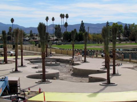 As the Soboba Casino Resort’s pool is being tiled, landscaping is being added As the Soboba Casino Resort’s pool is being tiled, landscaping is being added