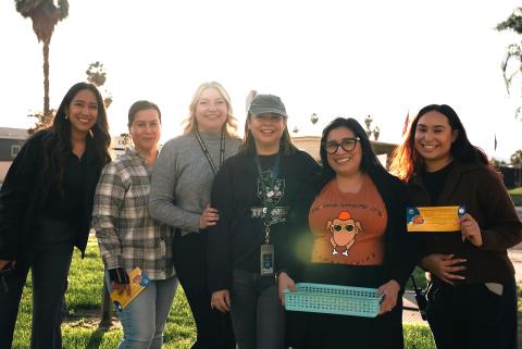 The school site liaison team from Hemet Unified School District volunteer to help things go smoothly at the annual Soboba Gives Back turkey distribution event The school site liaison team from Hemet Unified School District volunteer to help things go smoothly at the annual Soboba Gives Back turkey distribution event