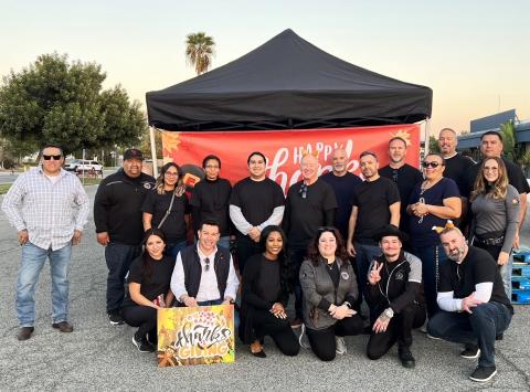 Soboba Tribal Council, Soboba Foundation and Soboba Casino Resort members join with other volunteers to provide turkeys and all the trimmings to needy families at the Hemet Unified School District’s main offices on Nov. 18 Soboba Tribal Council, Soboba Foundation and Soboba Casino Resort members join with other volunteers to provide turkeys and all the trimmings to needy families at the Hemet Unified School District’s main offices on Nov. 18