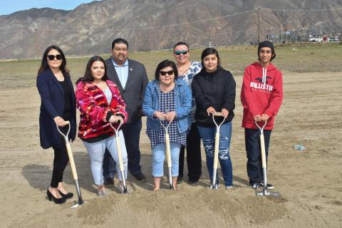 Members of Soboba Tribal Council and Soboba Youth Council helped celebrate the groundbreaking of the tribe’s Luiseño Village in San Jacinto during a ceremony on Feb. 27 Members of Soboba Tribal Council and Soboba Youth Council helped celebrate the groundbreaking of the tribe’s Luiseño Village in San Jacinto during a ceremony on Feb. 27