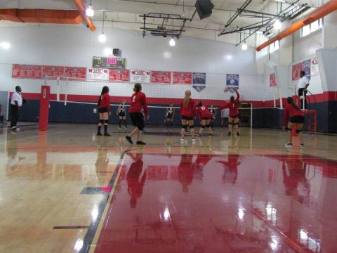 The Noli Indian Girls Volleyball team played its first game of the season against River Springs Magnolia at the Soboba Sports Complex on Aug. 21 The Noli Indian Girls Volleyball team played its first game of the season against River Springs Magnolia at the Soboba Sports Complex on Aug. 21
