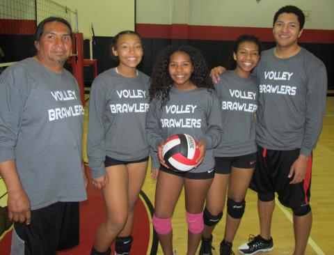 Co-ed volleyball team and defending champions, The Volley Brawlers, landed in second after the championship elimination matches on Dec. 11 at the Soboba Sports Complex Co-ed volleyball team and defending champions, The Volley Brawlers, landed in second after the championship elimination matches on Dec. 11 at the Soboba Sports Complex