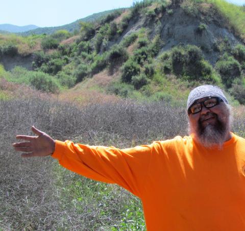 Eloyd Rodriguez explained some of the work Soboba’s Cultural Department Traditional Land Resource Management Crew is doing to help preserve native plants on the reservation Eloyd Rodriguez explained some of the work Soboba’s Cultural Department Traditional Land Resource Management Crew is doing to help preserve native plants on the reservation