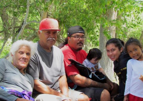 Multiple generations of the Modesto Medina family enjoyed a ride back to The Oaks at the conclusion of Soboba’s 16th annual Elder & Youth Walk on May 4 Multiple generations of the Modesto Medina family enjoyed a ride back to The Oaks at the conclusion of Soboba’s 16th annual Elder & Youth Walk on May 4