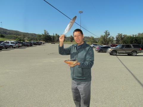 Mike Madrigal offered a smudging to participants of Soboba’s 16th annual Elder & Youth Walk on May 4, which began at The Oaks parking lot and took hikers deep into the canyon Mike Madrigal offered a smudging to participants of Soboba’s 16th annual Elder & Youth Walk on May 4, which began at The Oaks parking lot and took hikers deep into the canyon