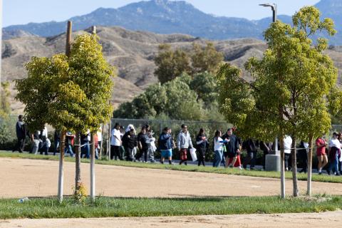 Walkers begin their trek as part of the diabetes awareness event held at Noli Indian School on Nov. 9. Photo courtesy of Nevaeh Ochoa Walkers begin their trek as part of the diabetes awareness event held at Noli Indian School on Nov. 9. Photo courtesy of Nevaeh Ochoa