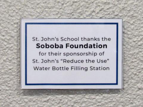 The staff and students at St. John’s School in Hemet are grateful for Soboba Foundation’s help in meeting the needs of its “Reduce the Use” project The staff and students at St. John’s School in Hemet are grateful for Soboba Foundation’s help in meeting the needs of its “Reduce the Use” project