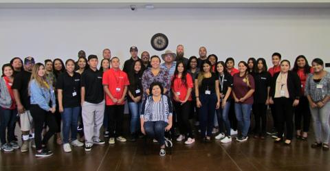 The WE LEAD Meet and Greet Luncheon on June 20 included Tribal Council members, work site supervisors, Soboba Tribal TANF program employees and the youth who were hired to work in the summer program at various jobs The WE LEAD Meet and Greet Luncheon on June 20 included Tribal Council members, work site supervisors, Soboba Tribal TANF program employees and the youth who were hired to work in the summer program at various jobs